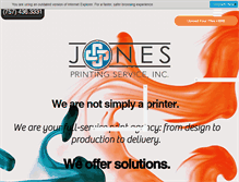 Tablet Screenshot of jones-printing.com